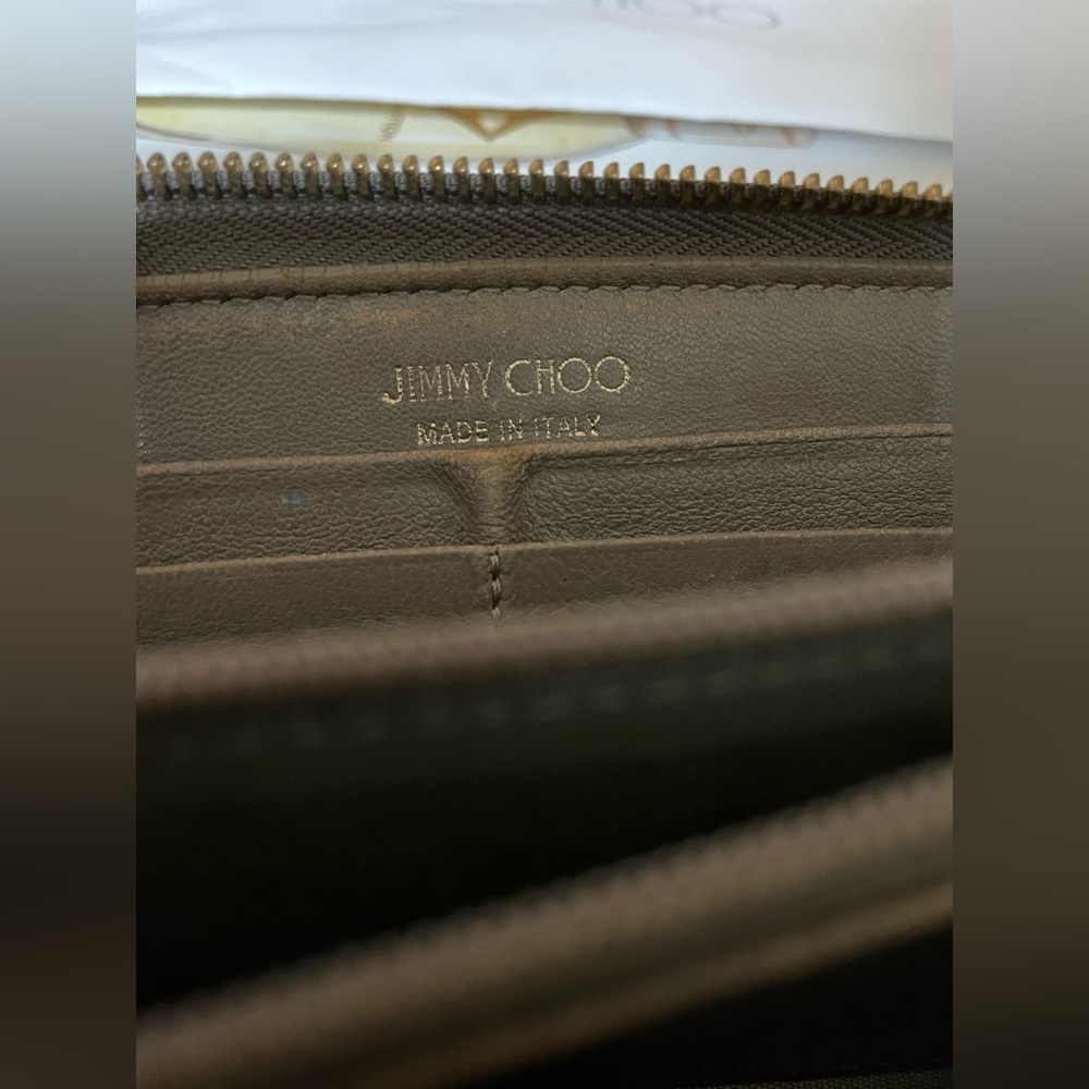 Jimmy Choo Filipa Star Studded Zip Around Long Wallet - Picture 9 of 10